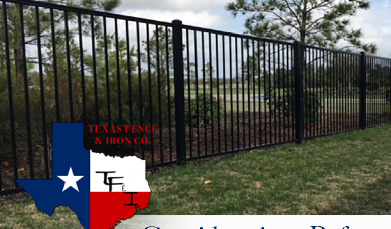 Considerations Before You Build a Fence