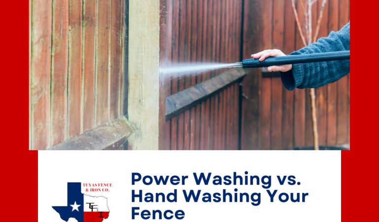 Power Washing vs Hand Washing Your Fence