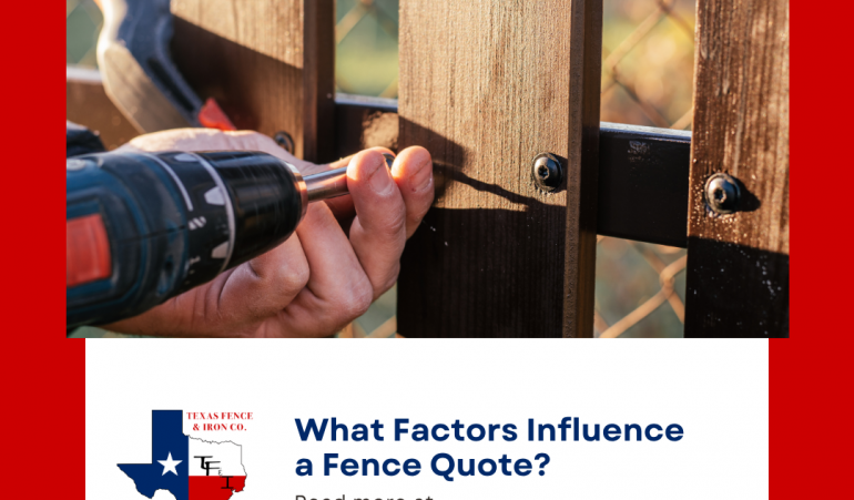 What Factors Influence a Fence Quote?